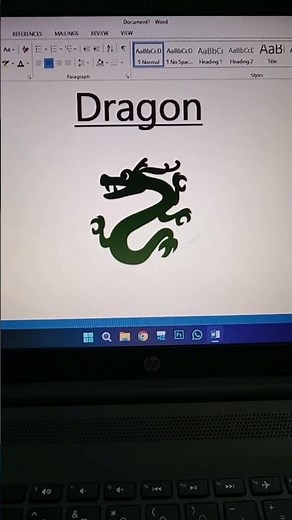 Creative Dragon Symbol Design Using Alt + X Code 🐉 | Easy MS Word Trick for Stunning Icons