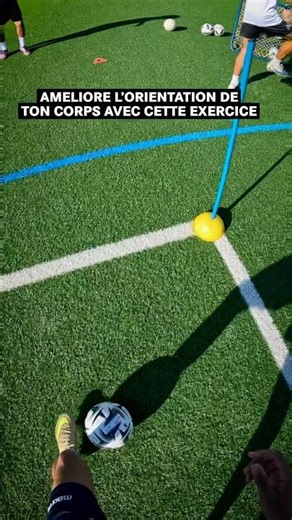 Exercice pour améliorer l’orientation de son corps ⚽️ #football #footballtraining #pov