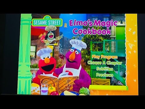 Sesame Street Elmo’s Magic Cookbook 2009 DVD Menu Walkthrough