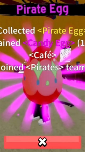 I got the pirate egg in blox fruit #bloxfruits #roblox