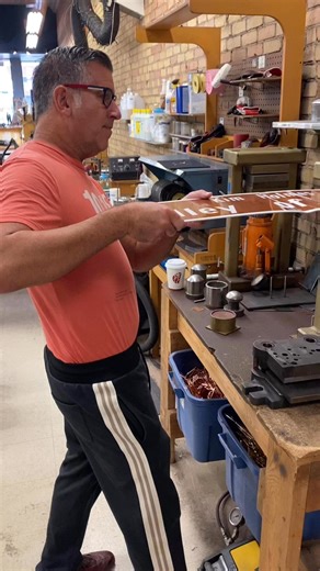 Dave may be a Badman… but he’s a good neighbor. Whether it’s creating one-of-a-kind pieces in the studio or helping straighten a sign on the street, Dave’s always finding ways to support the Grand Forks community. Stop by Badman Design to see his latest work, and say hello to your friendly neighborhood artist!#BadmanDesign #grandforksnd #GoodNeighbor #HandcraftedWithCare #CommunityLove | Badman Design