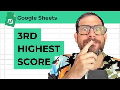 Highlight 3rd Highest Score in Google Sheets with LARGE() | Better Sheets posted on the topic | LinkedIn