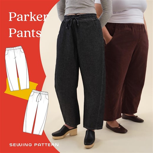 Parker Pants PDF Download | Digital Sewing Pattern | Instant Download | Beginner Friendly |