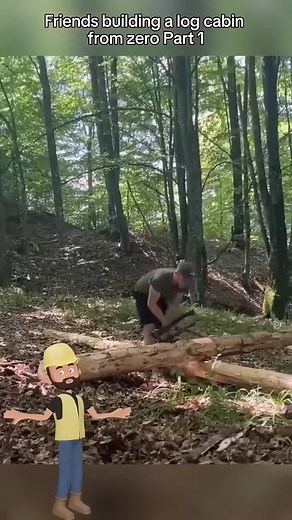 DIY Log Cabin Build: Friends Start From Scratch Part 1 | Bounce & Slide