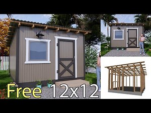 12x12 Shed Plans With Full Detailing Step By Step