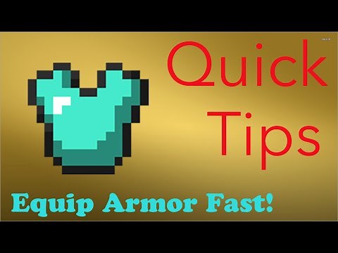 Minecraft Quick Tips: Equipping Armor