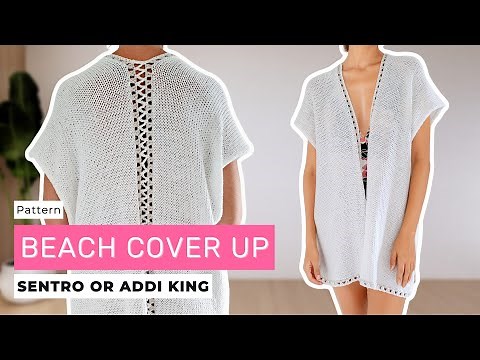 How to make a Beach DRESS on a Sentro 48 or ADDI King circular knitting Machine