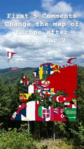 First Five Comments change the map of Europe after WW2 #history #map #1946