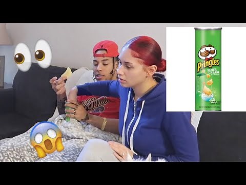 PRINGLES PRANK ON GIRLFRIEND!!!