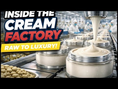 Inside the Cream Factory — From Raw Ingredients to Luxury Skin Cream | Full Process