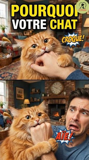 Why does your cat suddenly bite you for no reason? #cat