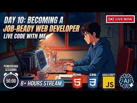 [19.4.26] Day 10: Becoming a Job-Ready Web Developer | 8 hours+ Live Code with me.