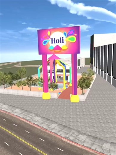 Franklin Celebrate Holi With Hulk Gang In Indian Bike Driving 3d#shortvideo