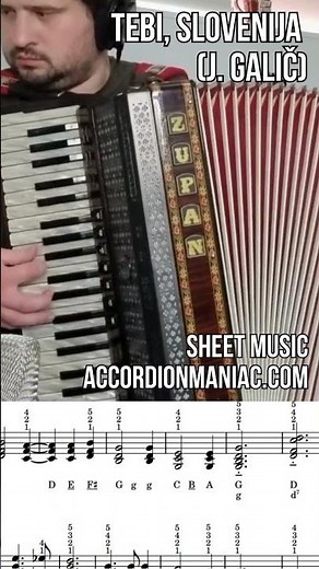 [Sheet music] Tebi, Slovenija (J. Galič)