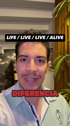Diferencias entre ‘life’, ‘live’, ‘live’ y ‘alive’ en inglés. Aprende inglés para la vida real conmigo #ingles #aprenderingles | Mr. Miranda English Teacher