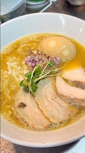 Japanese chicken paitan ramen! with thick creamy chicken soup