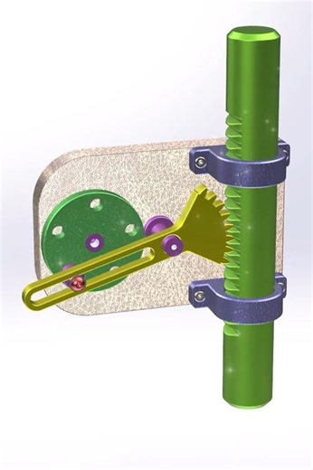 Oscillation Mechanism | Rotary to Oscillating Motion ⚙️ #shorts