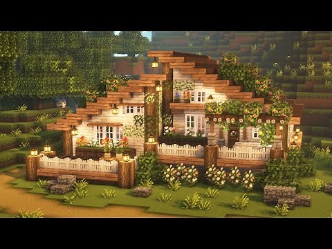[Minecraft] 🌲✨ Cozy Cottagecore House Tutorial / Aesthetic / Mizuno's 16 Craft Resource Pack