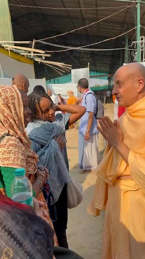 36K views · 2.6K reactions | Guru Kripa is everything! This why I do what I do! Speaking with GuruMaharaj and getting His blessings and encouragement for our Kirtan tour. This is my everything. May the Holy Name My NitaiChand My Gurudev And my Srila Prabhupada Forever be my shelter… Most amazing capture by @pallabsaha00 #kirtanseva #gurukripa #gurukripahikevalam #gurukripakevalam | Acyuta Gopi | Facebook