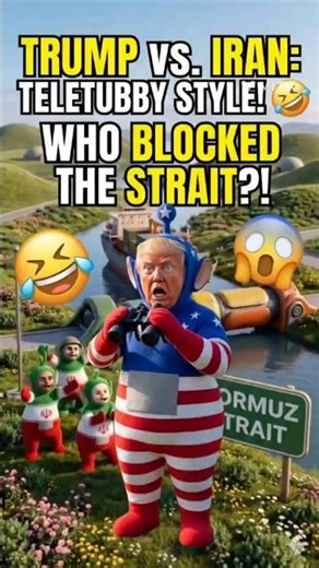 TRUMP vs. NATO: The Teletubby Edition! 😂🇺🇸 #shorts #funny #trump
