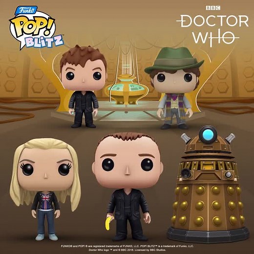 The Tardis is bringing three Doctors and more from Doctor Who Pops! to Funko Pop Blitz! Collect them NOW! Available Now: funkopopblitz.sng.link/D1rqi/f6lc | Funko