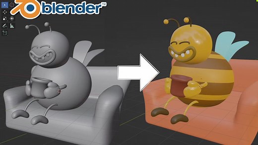 Blender 如何给模型涂色？实用小技巧丨着色教程