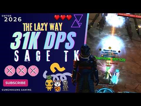 SWTOR 2026 Telekinetics Sage Guide: Lazy Easy 31-35K DPS Full Build!