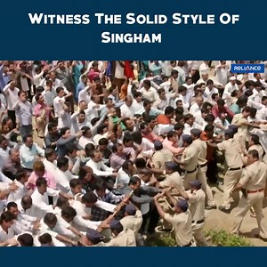6.1M views · 10K reactions | Witness The Solid Style Of Singham | Singham Returns | Movie Scene Bajirao Singham, an honest police officer, encounters Babaji, a god-man with connections to high profile politicians, when he investigates the death of an officer from his team.#SinghamReturns | Reliance Entertainment | Facebook