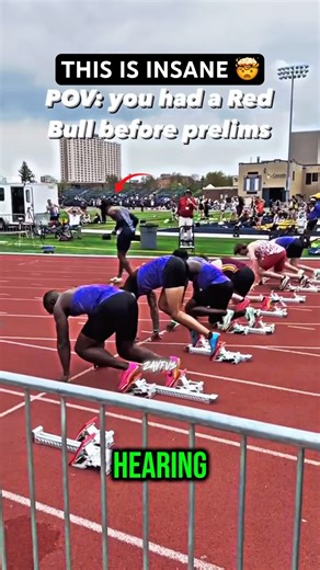 This track runner has insane hearing! #track #trackandfield #sports #race #athlete