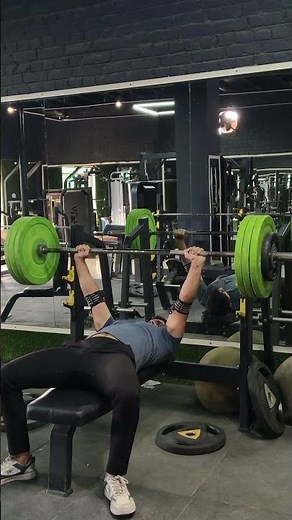 Bench press 90 KG × 3 Reps.