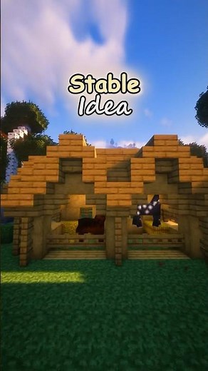 How to make a Horse Stable in Minecraft Tutorial! #minecraft