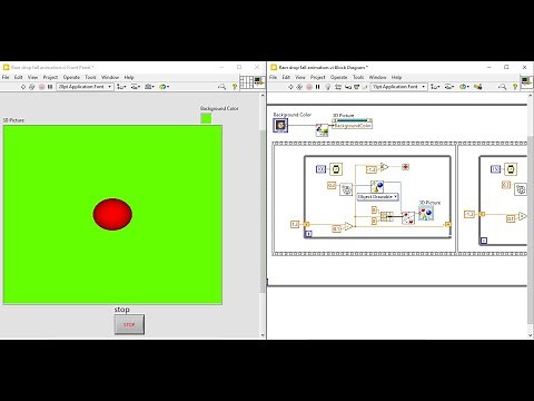 Bouncing Ball Simulation | 3D Pictures | LabVIEW