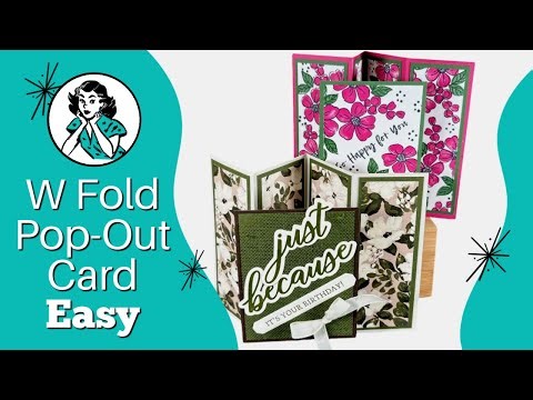 🔴 Why I'm OBSESSED with W Fold Cards! Interactive Tutorial
