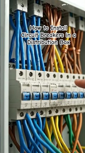 How to Install Circuit Breakers in a Distribution Box #electrical #electrician