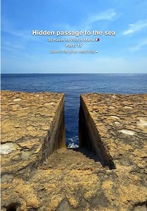 Follow my📍30 Places to Visit in Malta series 🇲🇹 ⬇️ v2026 . This is place 15/30. Follow @johnfabiomb as I continue revealing all 30 Places to Visit in Malta v2026, one spot at a time. ✨ . Hidden passage to the sea in Malta. Straight cut. Sharp edges. Open drop. 📍 Blata tal-Melħ Along Malta’s rugged northern coast, this narrow cut carved into the limestone leads directly from the cliff edge down toward the sea. A perfectly straight corridor between rock walls, likely shaped over time for acces