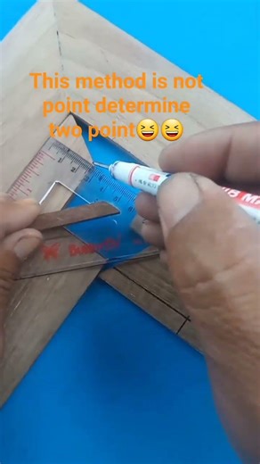 this methode is not def defficult determine two point. @# wood working # and trick