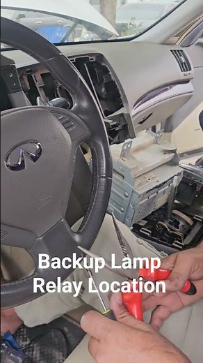 2013 Nissan Infinity G37 Backup Relay Location?