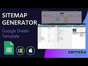 Sitemap Generator Google Sheets Template | Sitemap Chart Maker