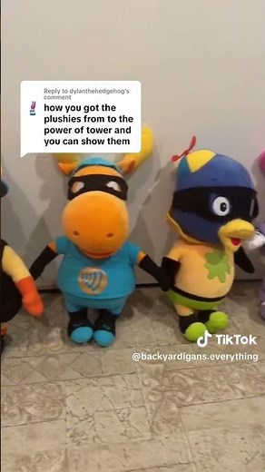 Backyardigans Race to the Tower of Power plushies