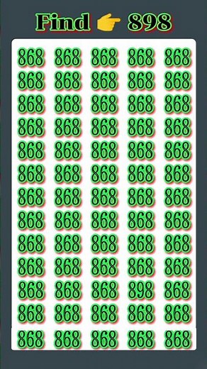 🔍 TEST Your Observation Skills With This FAST Number Game #short