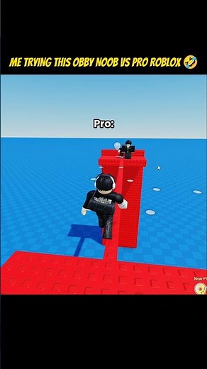Me Trying This Obby Noob Vs Pro Roblox Lol 🤣#roblox#fyp