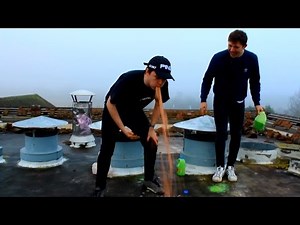 Rainbow Milk Challenge *vomit alert* (on top of abandoned building)