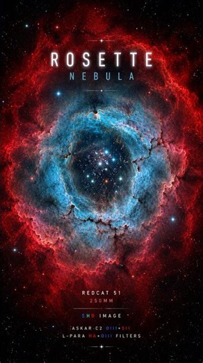 Rosette Nebula in Stunning SHO Color 🌹 | Tenerife Astrophotography