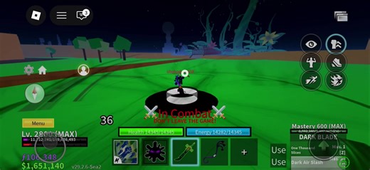 Mastering the Dark Blade Combo in Blox Fruits