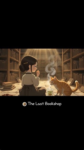 The Last Bookshop in the Desert 🌌🐈 #asmr #ambience