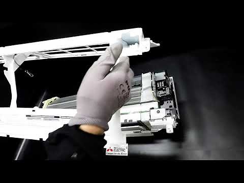 Mitsubishi Electric LN 25 ja 35 ilmalämpöpumpun purkaminen huoltoa varten. HVAC service for cleaning