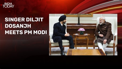 Video: PM Modi adds beats as Diljit Dosanjh sings devotional song
