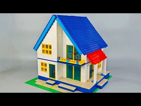 How To Build a Lego House MOC🏡| Building Blocks Instructions | Satisfying Diy #lego #legohouse