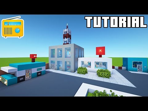 Minecraft Tutorial: How To Make A Radio Station "City Build Tutorial 2022"