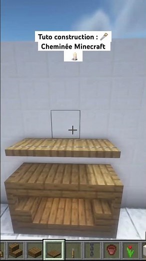 Tuto construction minecraft : cheminée facile 🕯️ #minecraft #minecraftbuilding #minecrafttutorial